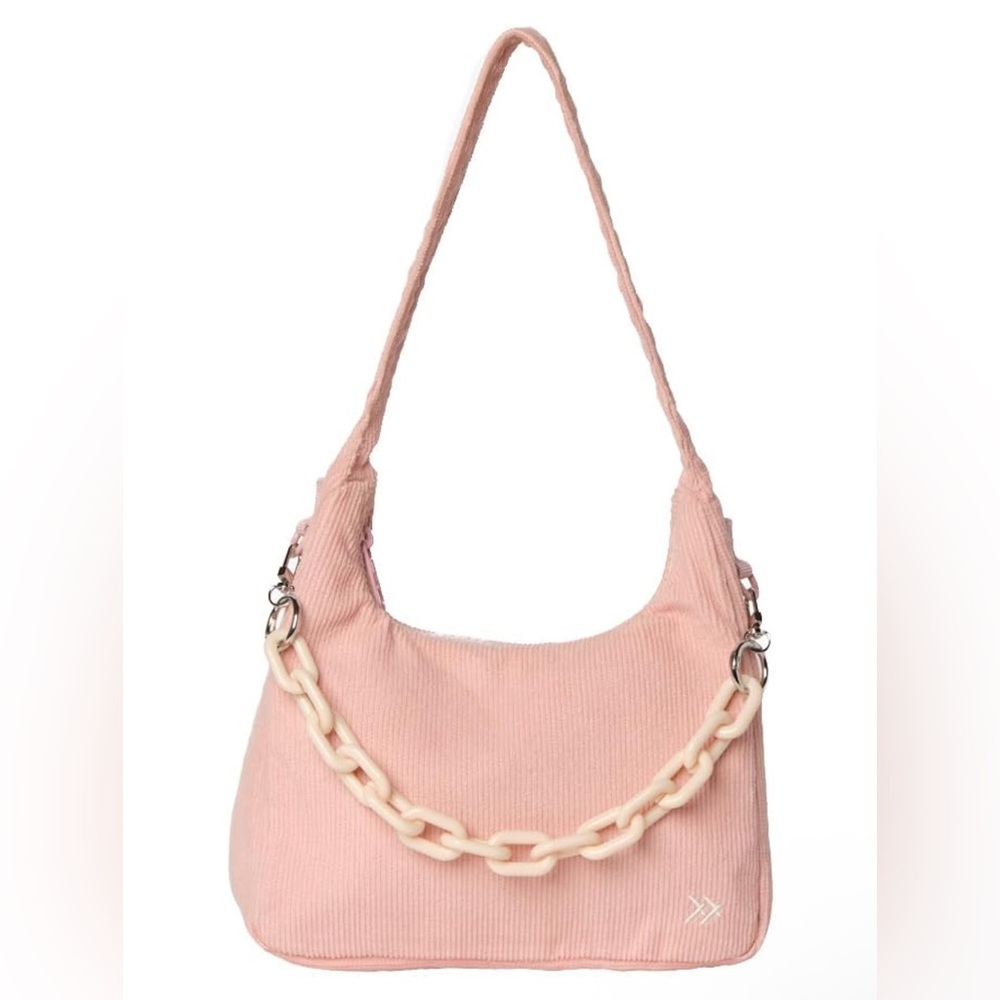Pink Chain Shoulder Bag